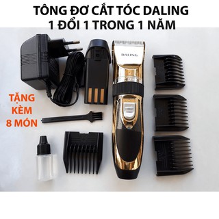 Tông đơ cắt tóc Daling 1006 công suất 12W kèm pin dự phòng, máy cắt tóc hớt tóc