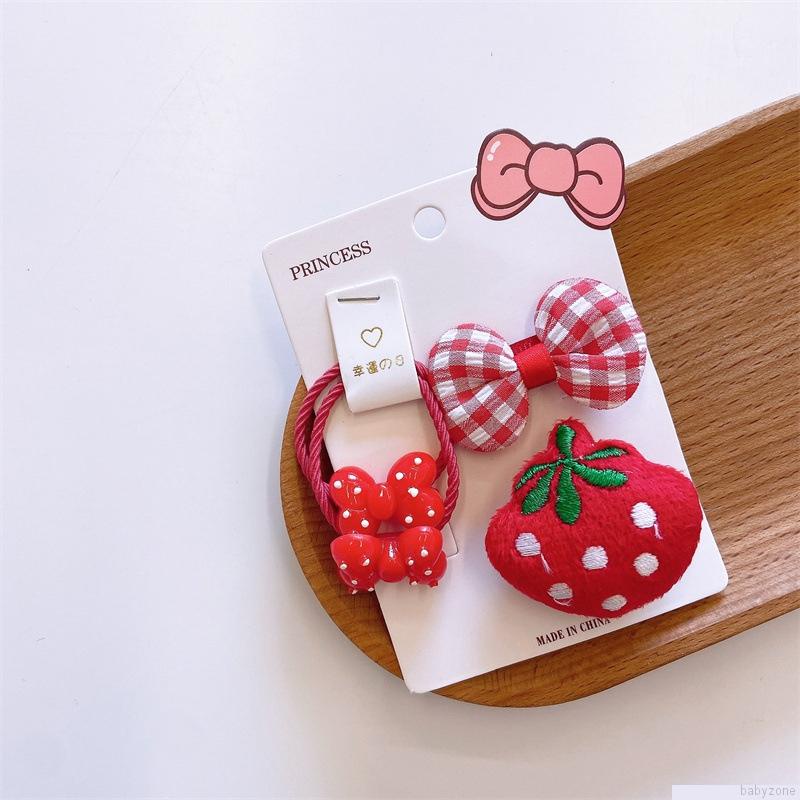 Bộ 4 mảnh phim hoạt hình thiếu nhi Tết Tang phù hợp với tóc quả bóng kẹp tóc kẹp tóc