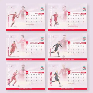 Lịch Để Bàn Hình Liverpool 2021