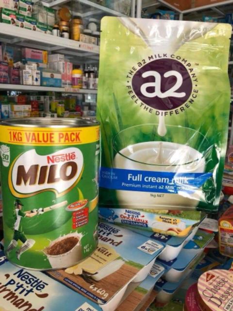 (Date 2.2022)Combo a2 và Milo Úc 1kg