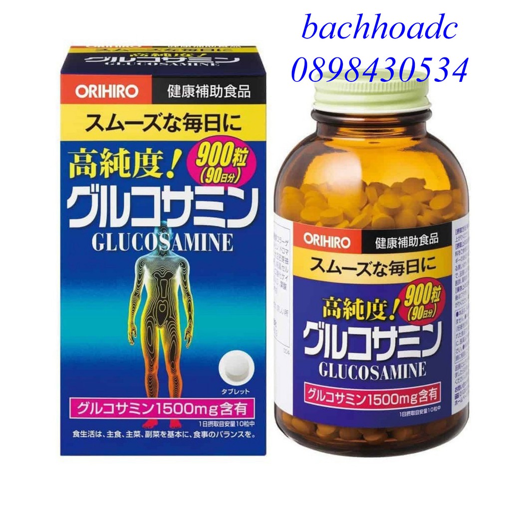  [date 3/2024] Viên xương khớp Glucosamine Orihiro 1500mg 900 viên Nhật Bản