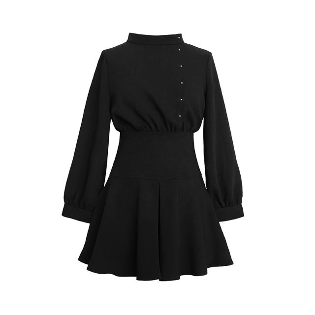 Đầm thiết kế tay bồng eo cao dáng xoè m02 | BigBuy360 - bigbuy360.vn