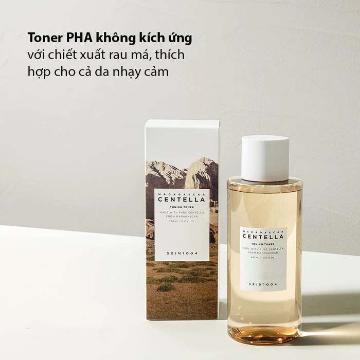 Nước Hoa Hồng Giúp Cân Bằng, Dưỡng Trắng Da Chiết Xuất Rau Má Skin1004 Madagascar Centella Toning Toner 210ml