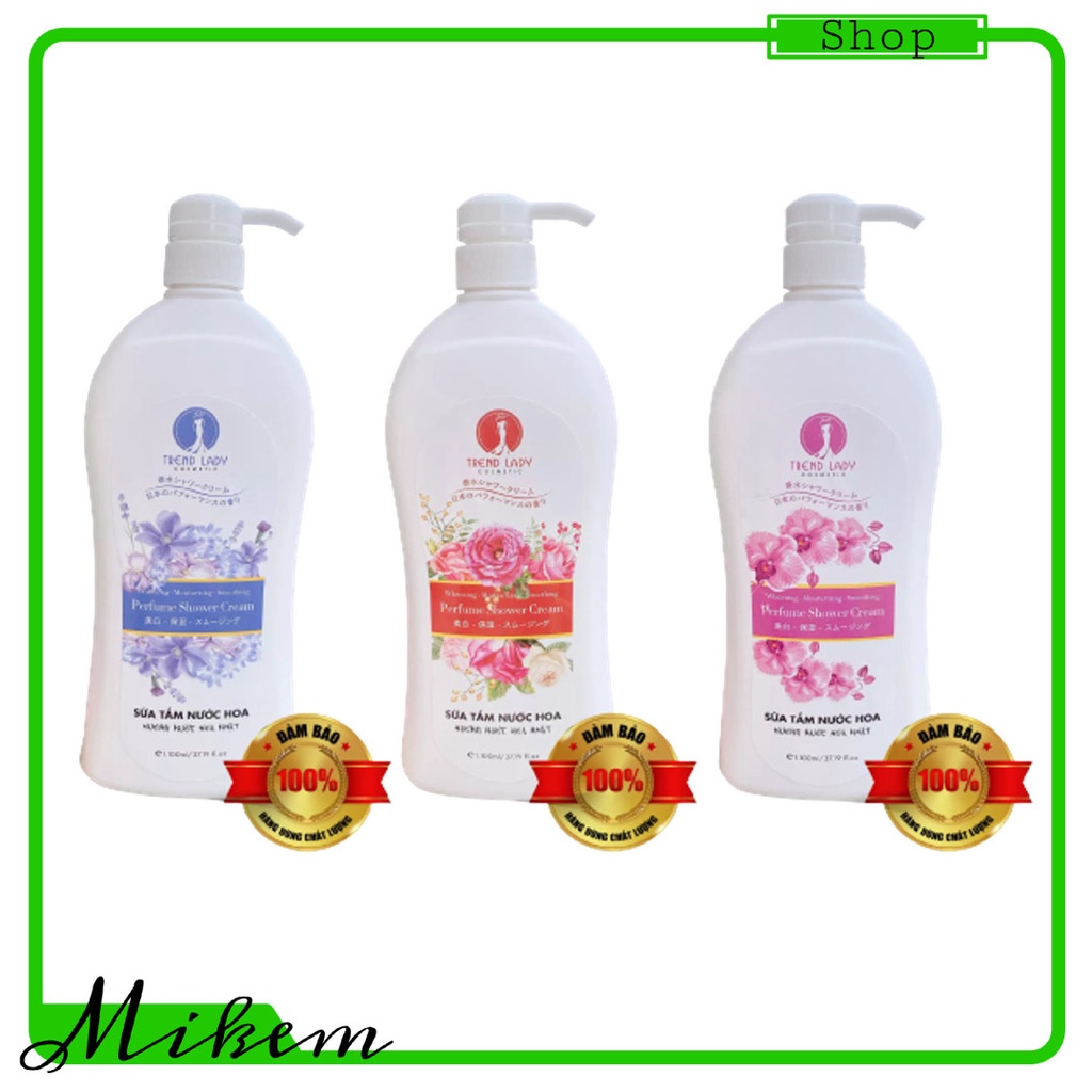 Sữa Tắm TREND LADY cosmetic Hương Nước Hoa Nhật 1100ml Mikem Shop