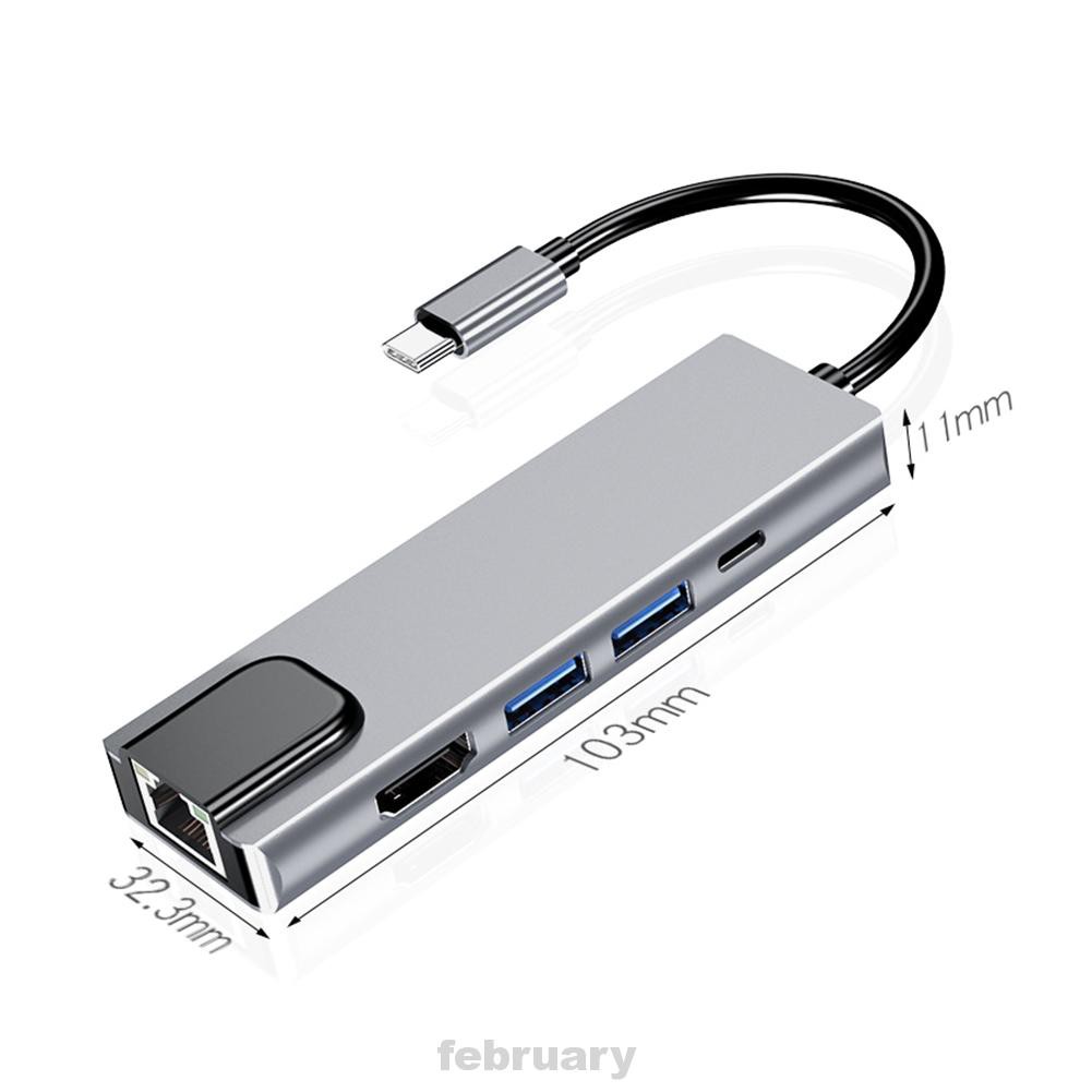 Bộ Chia Cổng Usb 3.0 Gigabit Ethernet 5 Trong 1 Cho Macbook | BigBuy360 - bigbuy360.vn