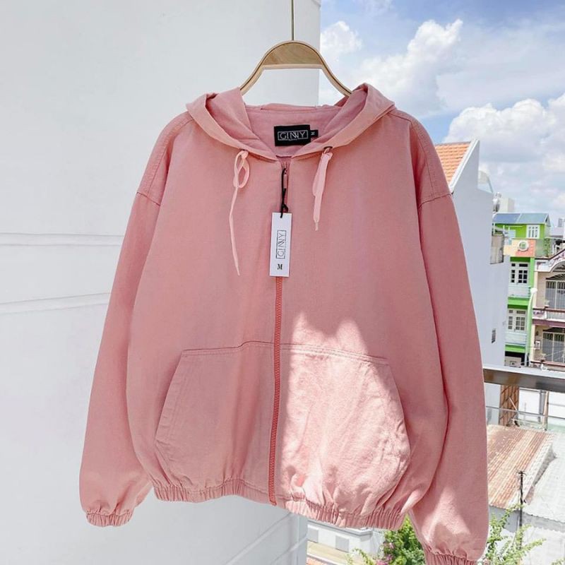 (FREESHIP) ❤ ÁO KHOÁC KAKI 1 LỚP THE BASIC KIỂU HOODIE | BigBuy360 - bigbuy360.vn