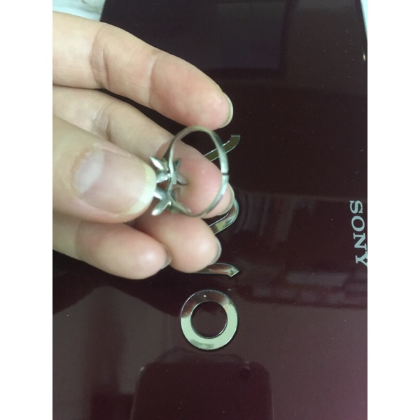 Nhẫn bạc đính đá ngược si tuyển