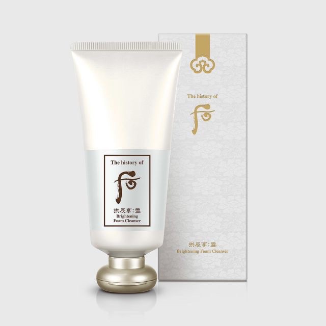 ( Hàng chính hãng)  Sữa rửa mặt dưỡng trắng da Whoo Brightening Cleansing Foam tuýp fullsize 180ml