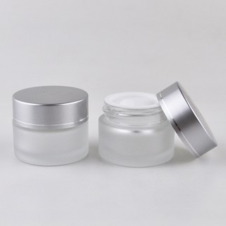 Hủ Chiết Mỹ Phẩm Thủy Tinh Nắp Bạc 10g