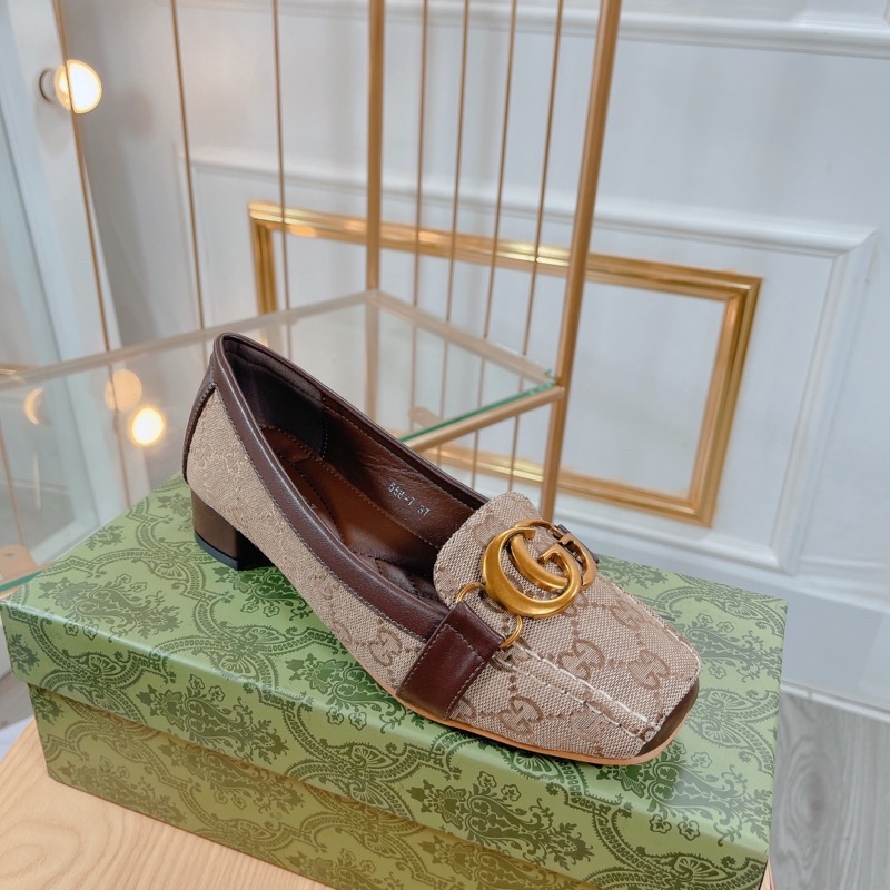 Giày mũi vuông gót vuông hàng super fullbox bill túi giấy có video ảnh thật