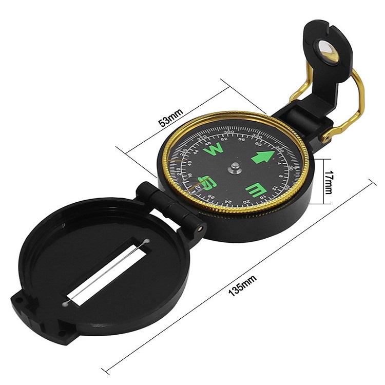 LA BÀN ĐỊNH HƯỚNG CÓ NẮP GẬP NHỰA thích hợp đi du lịch dã ngoại .898