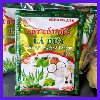 Bột cốt dừa lá dứa minaco gói 50g & pandan