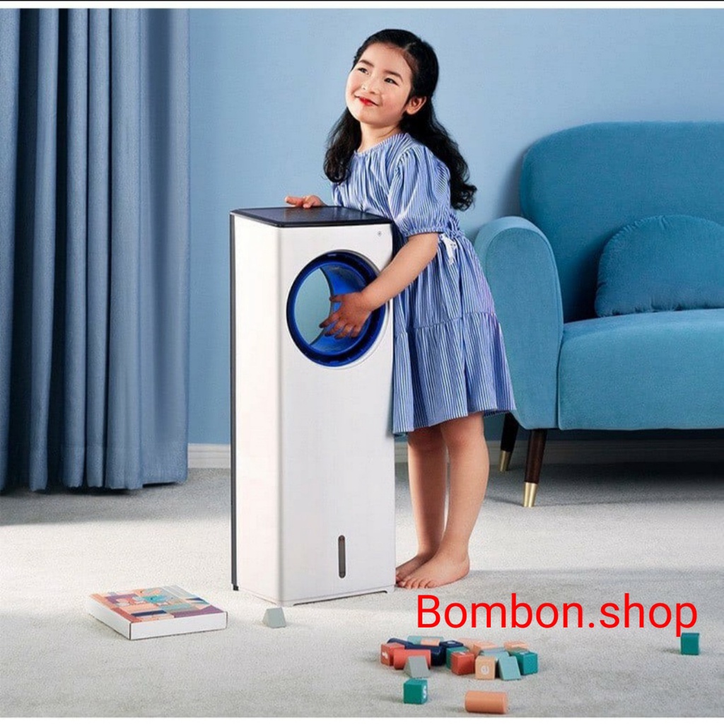Quạt không cánh điều hoà hơi nước phun sương tạo ẩm tự động JH200 an toàn cho trẻ nhỏ
