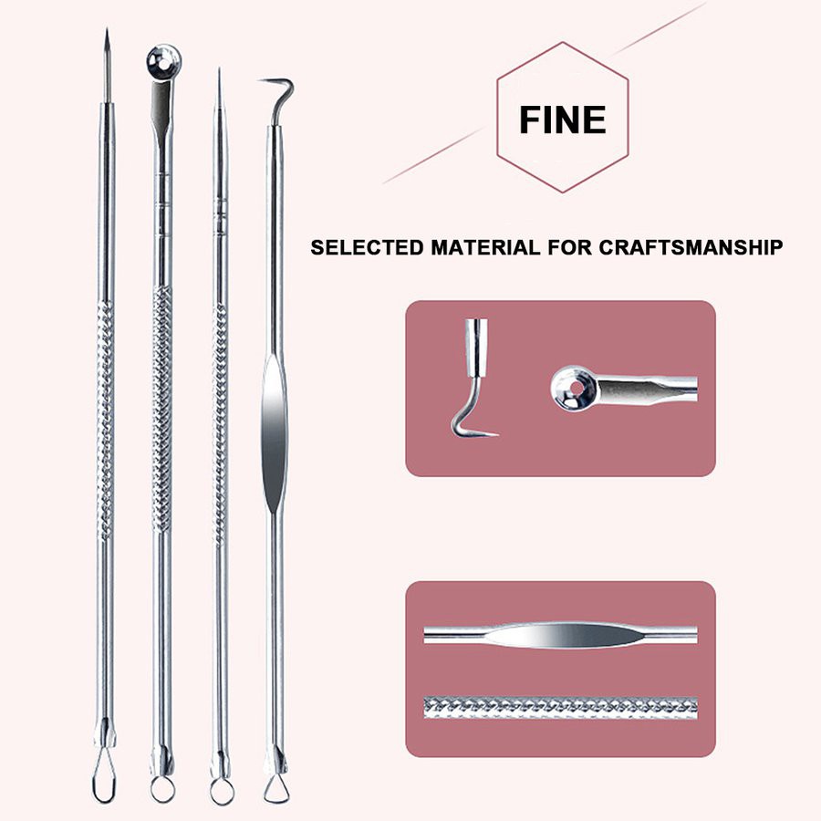 Set 4 dụng cụ lấy mụn đầu đen thiết kế tiện dụng