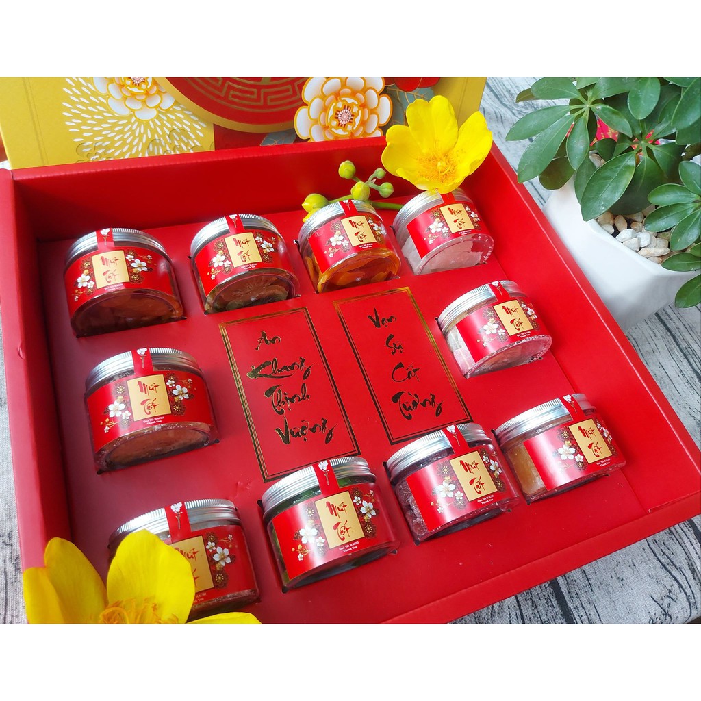 [Quà tết] Hộp mứt Tết, Hộp quà Tết +Túi | BigBuy360 - bigbuy360.vn