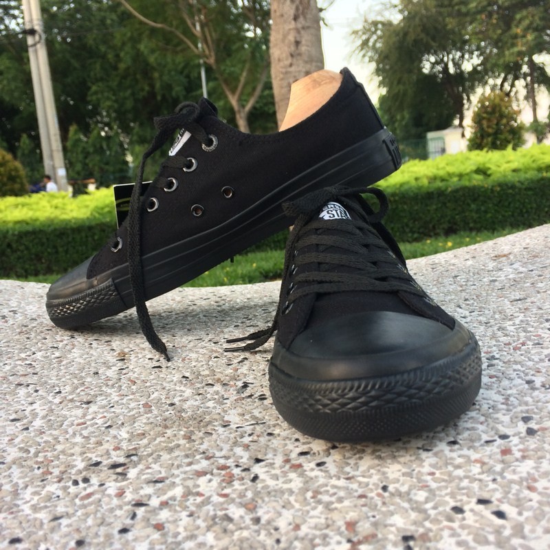 Giày AllStar Chuck Full Đen Cổ Thấp Nam | BigBuy360 - bigbuy360.vn