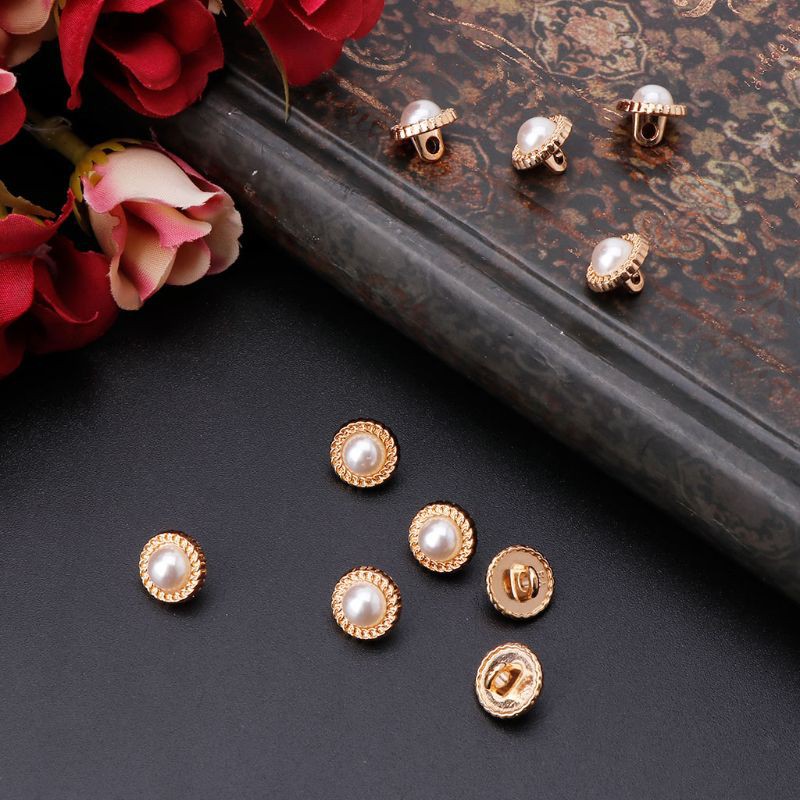 Set 10 Cúc Áo Ngọc Trai Nhân Tạo 10mm