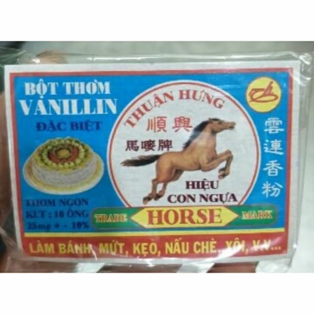 bột thơm vanillin thuận hưng gói 10 ống