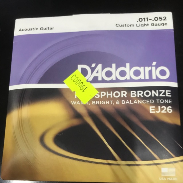 Dây đàn ghita Daddario Ej 26