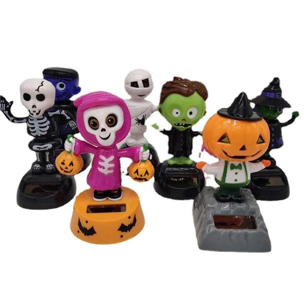 Rebuy1 Đồ Chơi Búp Bê Nhảy Múa Lật Trang Trí Bảng Điều Khiển Xe Hơi Trang Trí Halloween Dùng Năng Lượng Mặt Trời