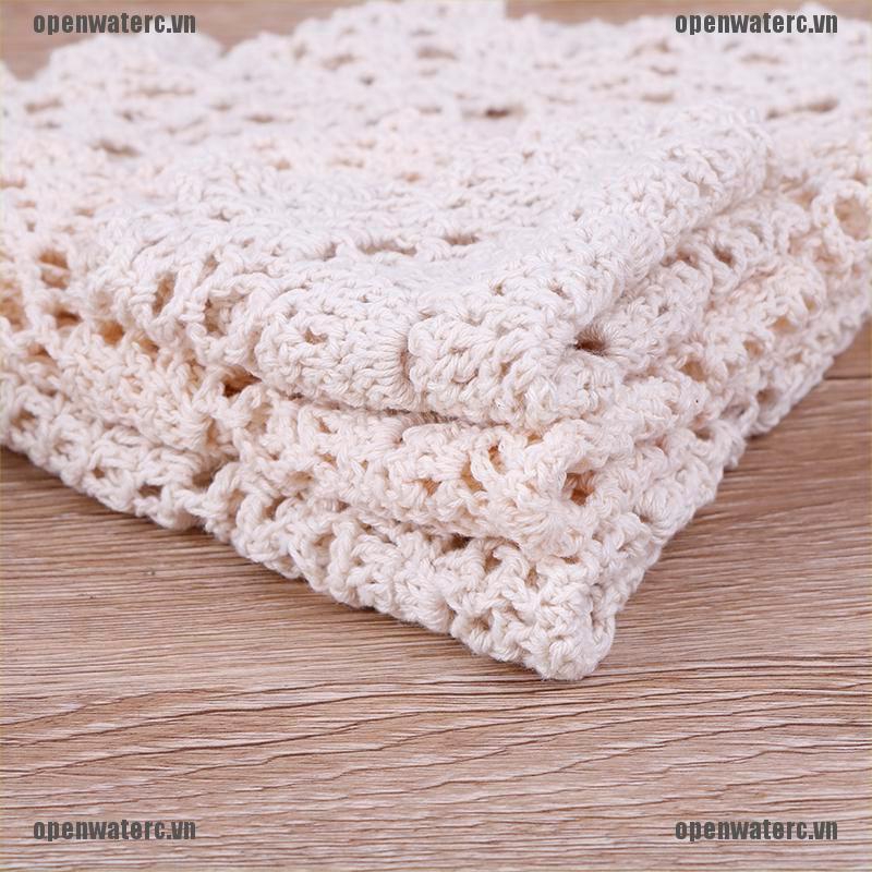 Tấm Lót Nồi / Cốc Nước Bằng Cotton Đan Tay Họa Tiết Giáng Sinh