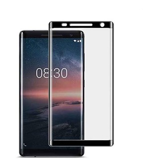 Set 2 Ốp Điện Thoại Kính Cường Lực Viền Cong 3d Cho Nokia 8 Sirocco