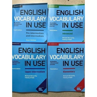 Bộ đẹp 4c + Tặng Audio - CAMBRIDGE - ENGLISH VOCABULARY IN USE (VOCABULARY REFERENCE - PRACTICE - ANSWER KEY)