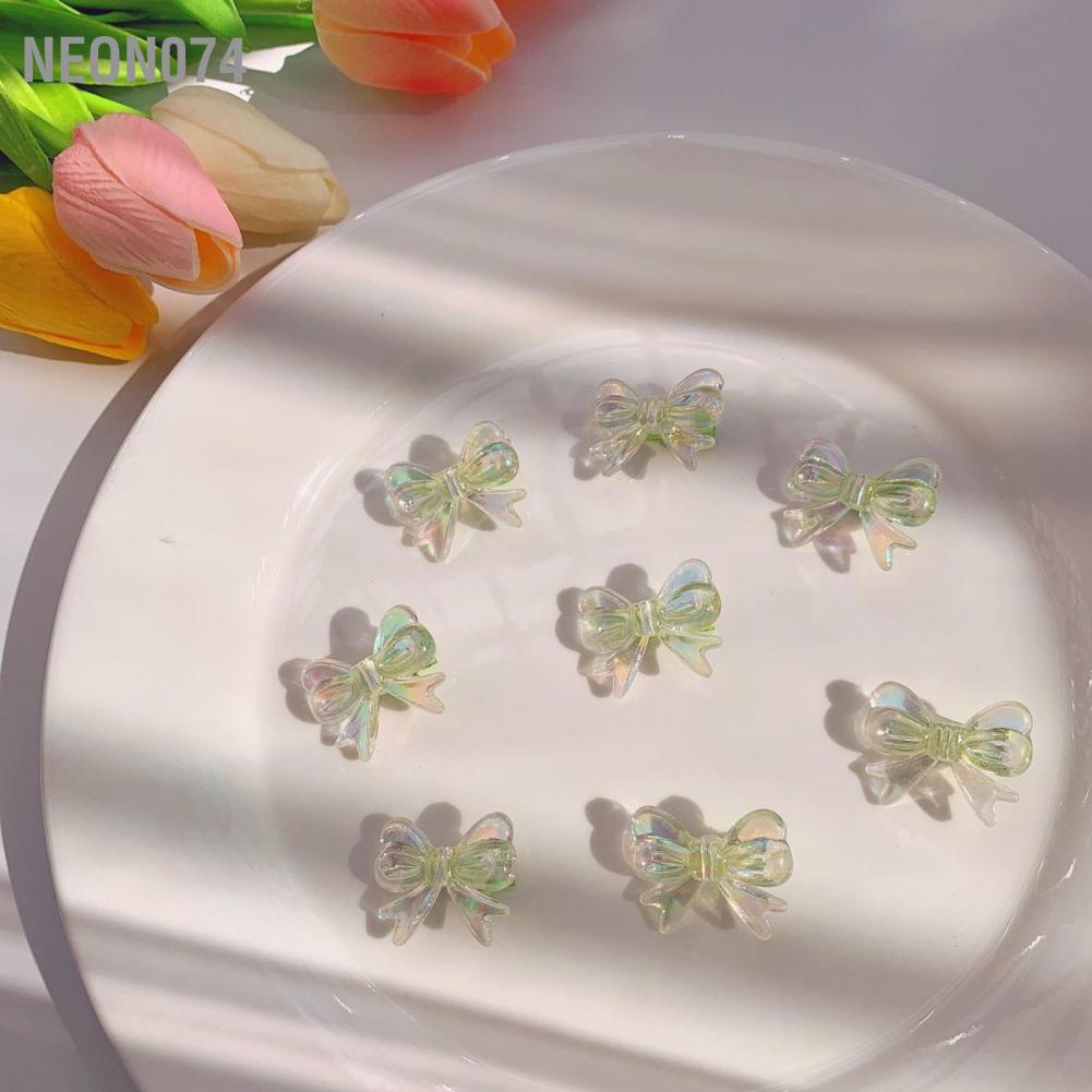 Neon074 Neon074 Kẹp tóc Nơ Buộc Nữ Barrette Màu Acrylic Cô Gái Tóc Phong Cách Đáng Yêu Phụ Kiện