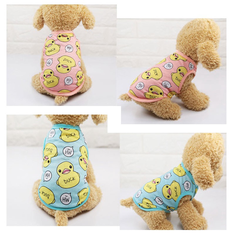 Áo sát nách chất vải cotton dễ thương dành cho thú cưng