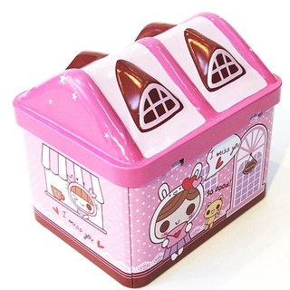Két sắt mini hình ngôi nhà - Hộp đựng tiền hình ngôi nhà