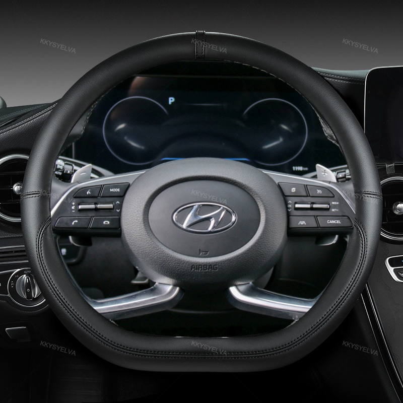Vỏ Bọc Vô Lăng Xe Hơi Hình Chữ D Cho Hyundai Tucson 2021 NX4 Elantra 7th Sonata 10th 2020 2021 Santa Fe 2014-2020