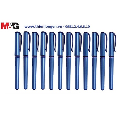 Bút Bi Nước, Bút Ký đậm, Bút gel nước nét 1.0mm M&G - AGP13672 xanh, luyện viết chữ đẹp,chữ trung,hán,hàn chính hãng