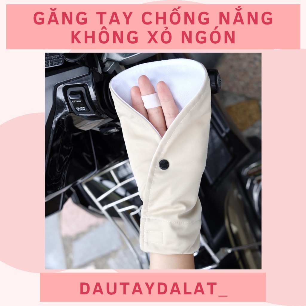 [CÓ HOẢ TỐC] Găng Tay Chống Nắng Dày Dặn Không Xỏ Ngón Bao Tay Chống Nắng Không Xỏ Ngón Da Đen Xám Xanh Cổ Vịt Đỏ Tím