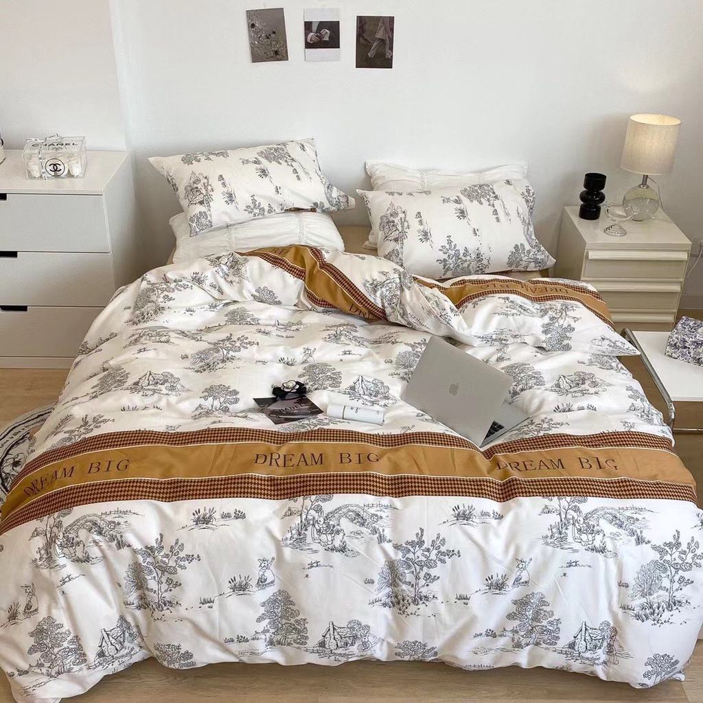 Bộ chăn ga gối cotton 100% REE Bedding đủ size giường nệm CT161