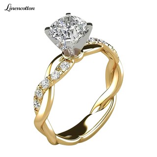 Nhẫn Đính Hôn Đính Đá Zircon