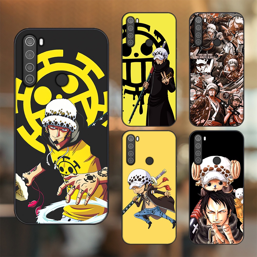 Ốp lưng Xiaomi Redmi Note 8 viền đen in hình Law One Piece