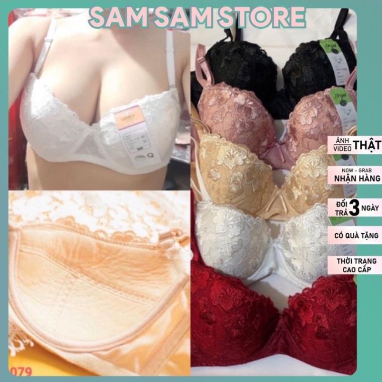 Áo Lót Ren, Áo Ngực Không Mút, Có Gọng Hàng VNXK. Size áo 34.36.38.40.