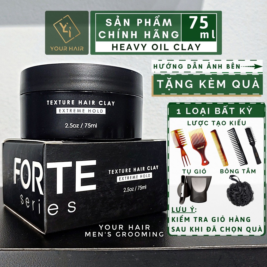 Sáp vuốt tóc Forte Series Texture Clay - 75ml