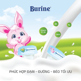 Pudding/ Cháo sữa Burine vị Vanille và Bích Quy dành cho bé từ 6 tháng tuổi