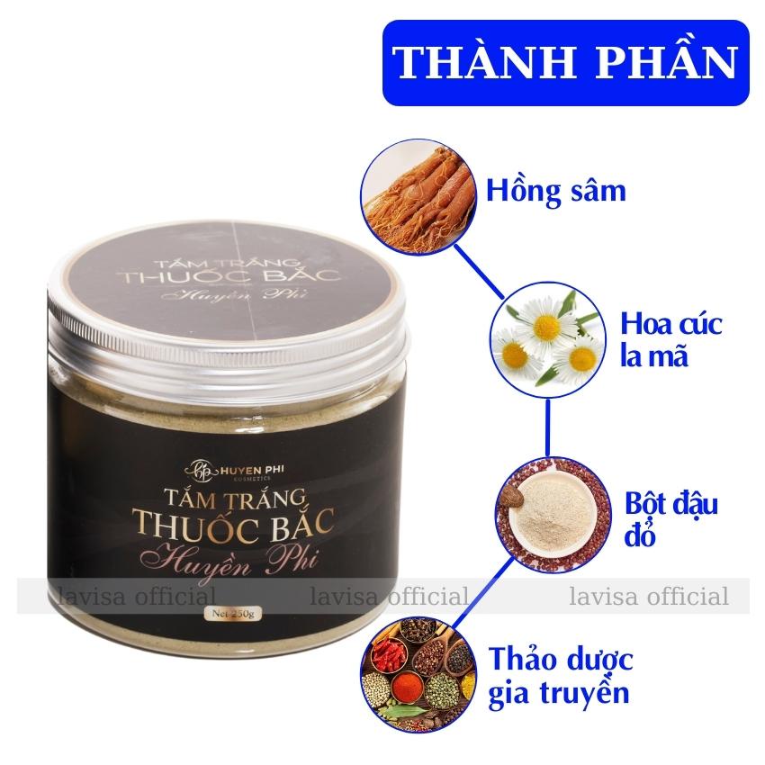 Tắm Trắng Thuốc Bắc Huyền Phi 100% Thành Phần Thiên Nhiên Cấp Ẩm Dưỡng Da Trắng Mịn