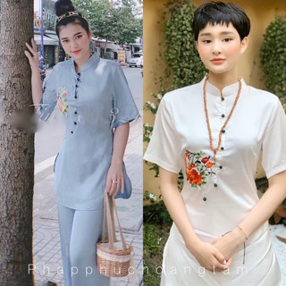 ĐỒ LAM ĐI CHÙA # SẨM THÊU VẢI LỤA