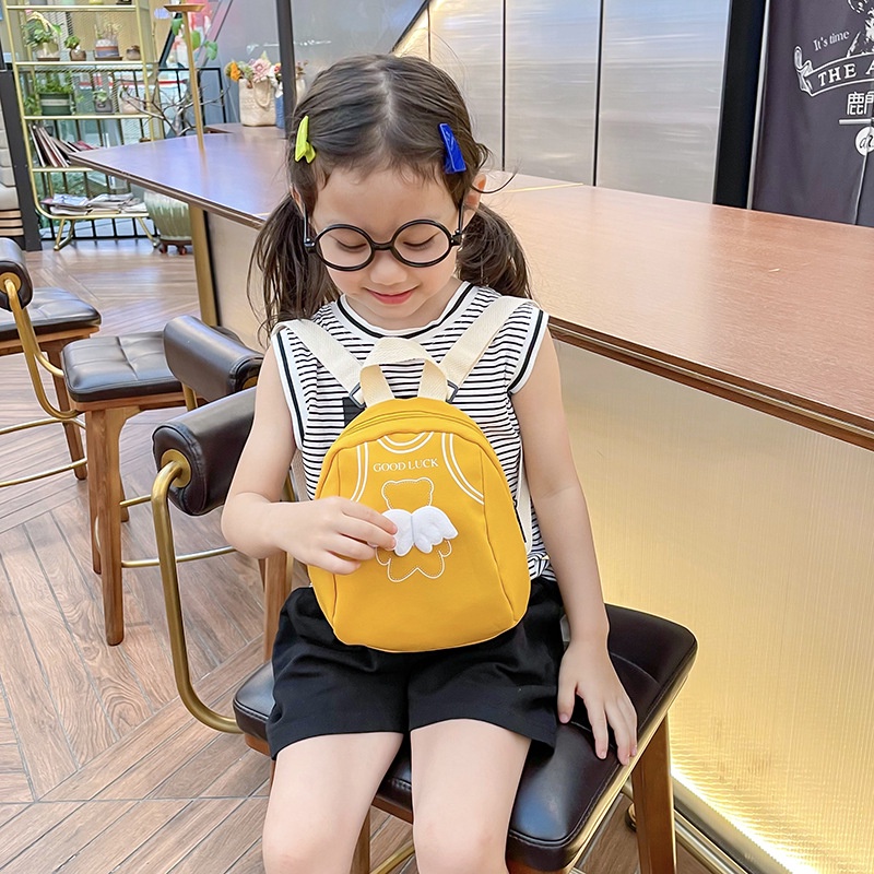 Ba Lô Vải Siêu Nhẹ In Họa Tiết Hoạt Hình Dễ Thương Phong Cách Hàn Quốc Cho Bé