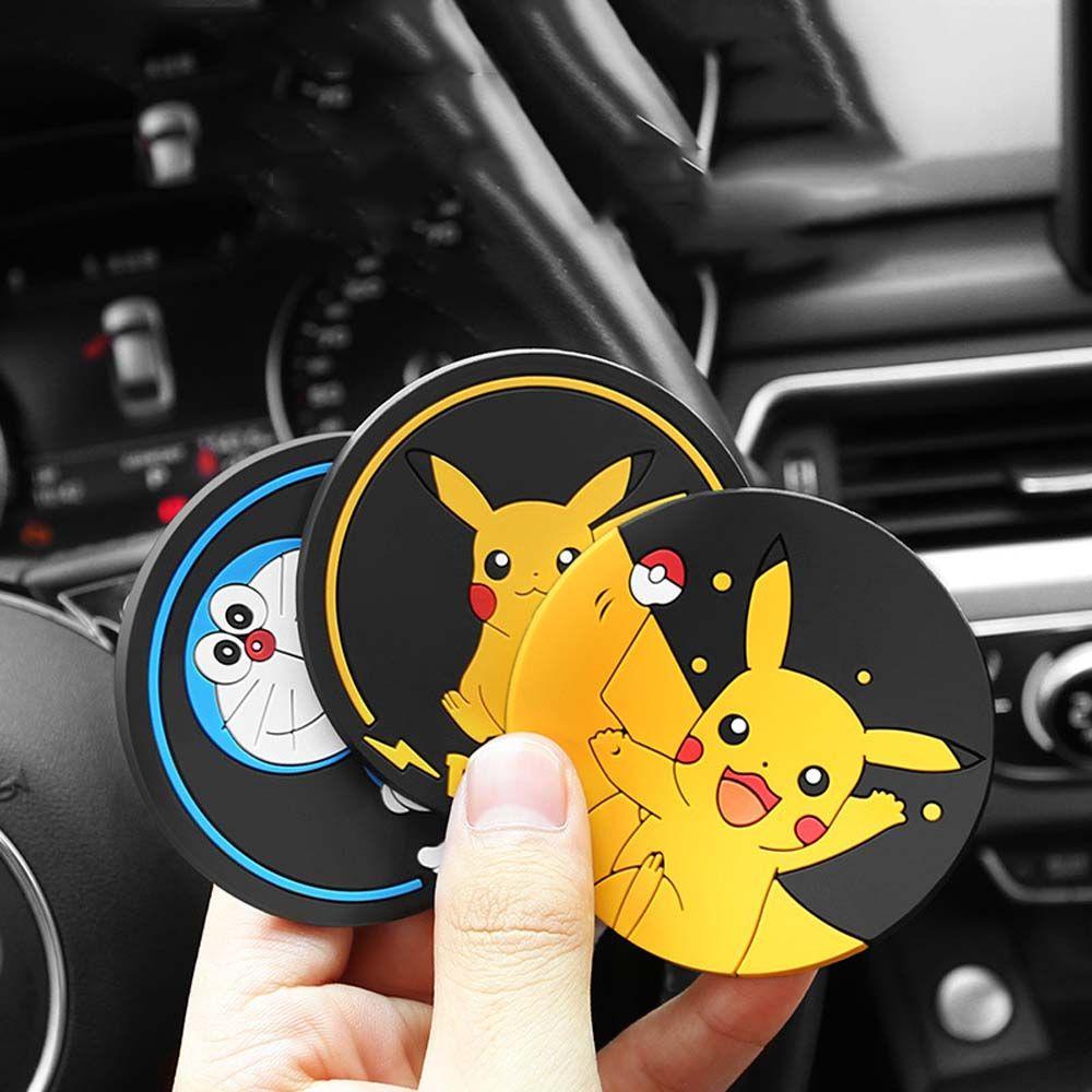 Đế Lót Ly Trong Suốt Hình Pikachu Dễ Thương