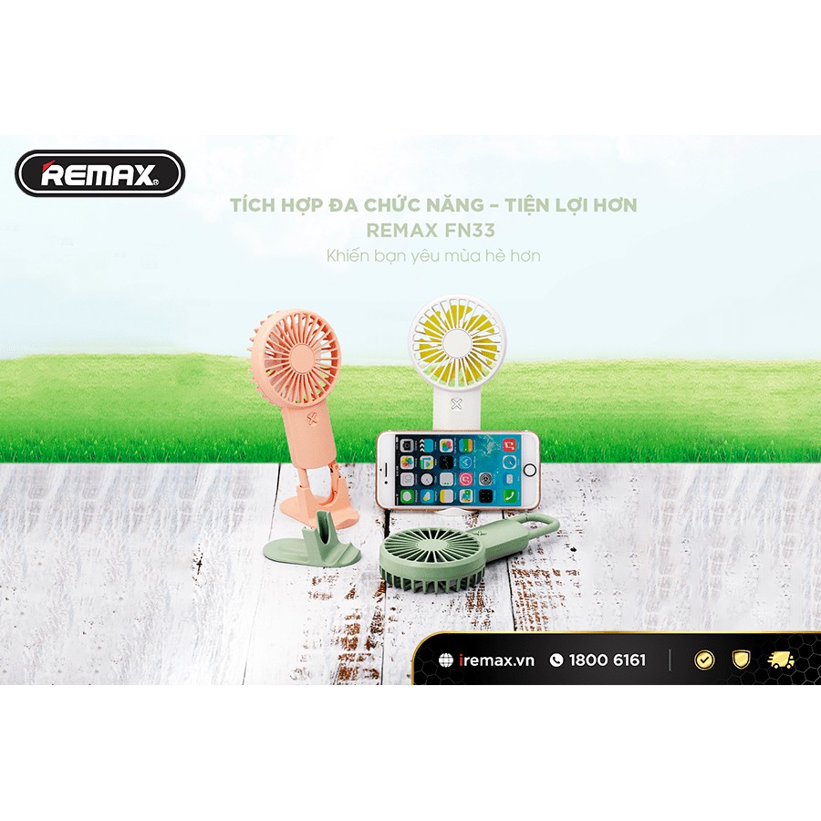 Quạt mini USB móc treo Remax RLFN33. Quạt tiện lợi chính hãng HAGU. | BigBuy360 - bigbuy360.vn