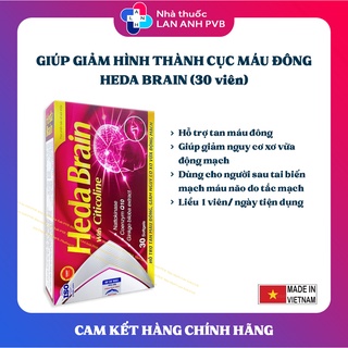 HEDA BRAIN - Hỗ trợ tăng cường tuần hoàn và lưu thông mạch máu não.