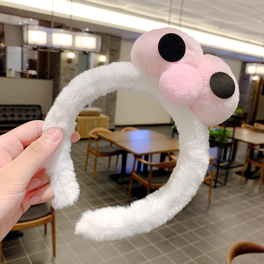 Băng Đô Cài Tóc Rửa Mặt Hình Đôi Mắt Hoạt Hình Nhồi Bông Phong Cách Hàn Quốc Dành Cho Bạn Gái