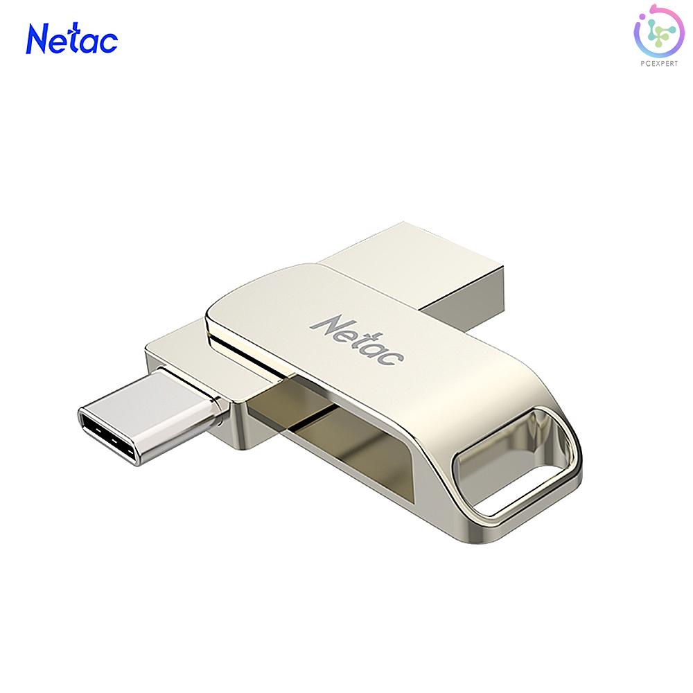 Netac U783C Type-C + USB Double Interface Flash Drive Plug &amp; Play Mobile Phone Memory Expansion U Disk Silver