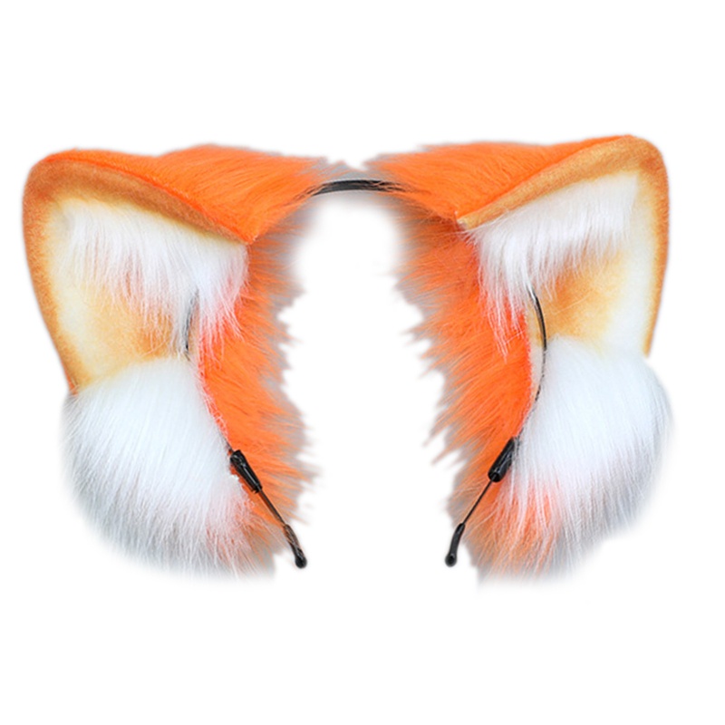 Băng Đô Tai Mèo Lông Xù Thủ Công Phong Cách Lolita Đáng Yêu