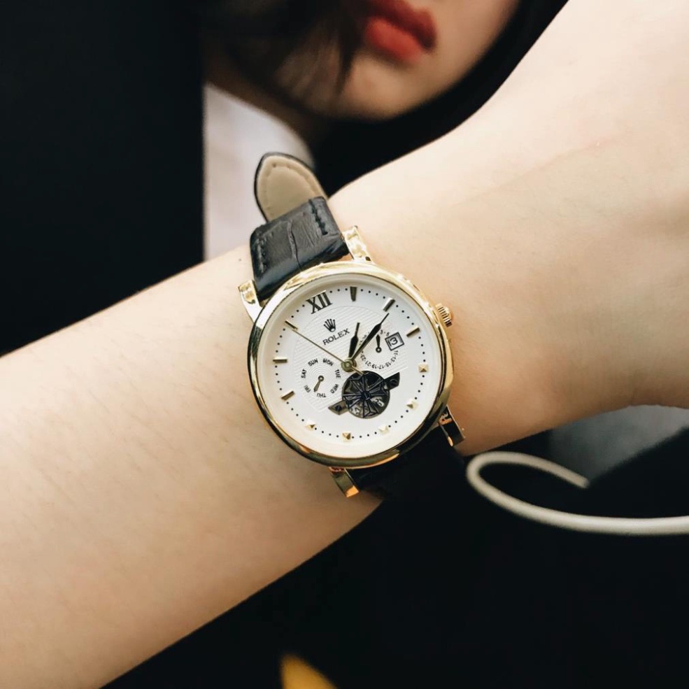 Đồng Hồ Nữ RoLex R075B Mặt giả cơ Máy Pin Chống nước, chống xước