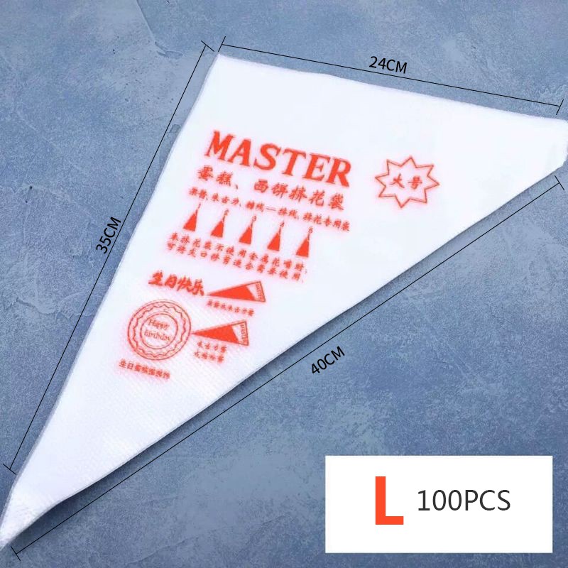 Set 100 túi bắt bông kem trang trí bánh dùng 1 lần